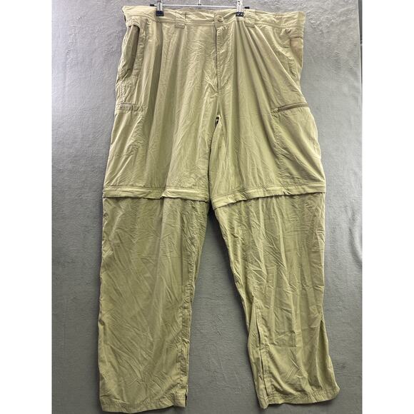 Exofficio Pants Mens 42x32 Khaki Utility Vented Insect Shield Regular Straight - Picture 1 of 8